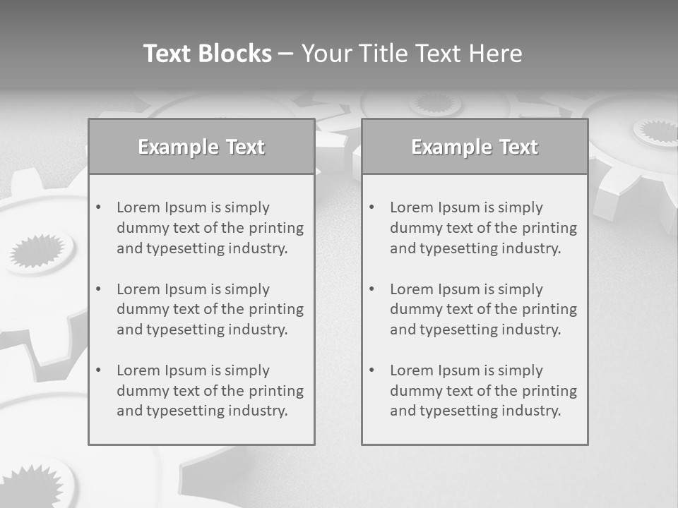 Equipment Geometric Development PowerPoint Template