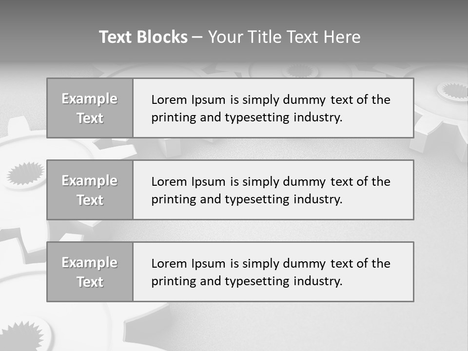 Equipment Geometric Development PowerPoint Template