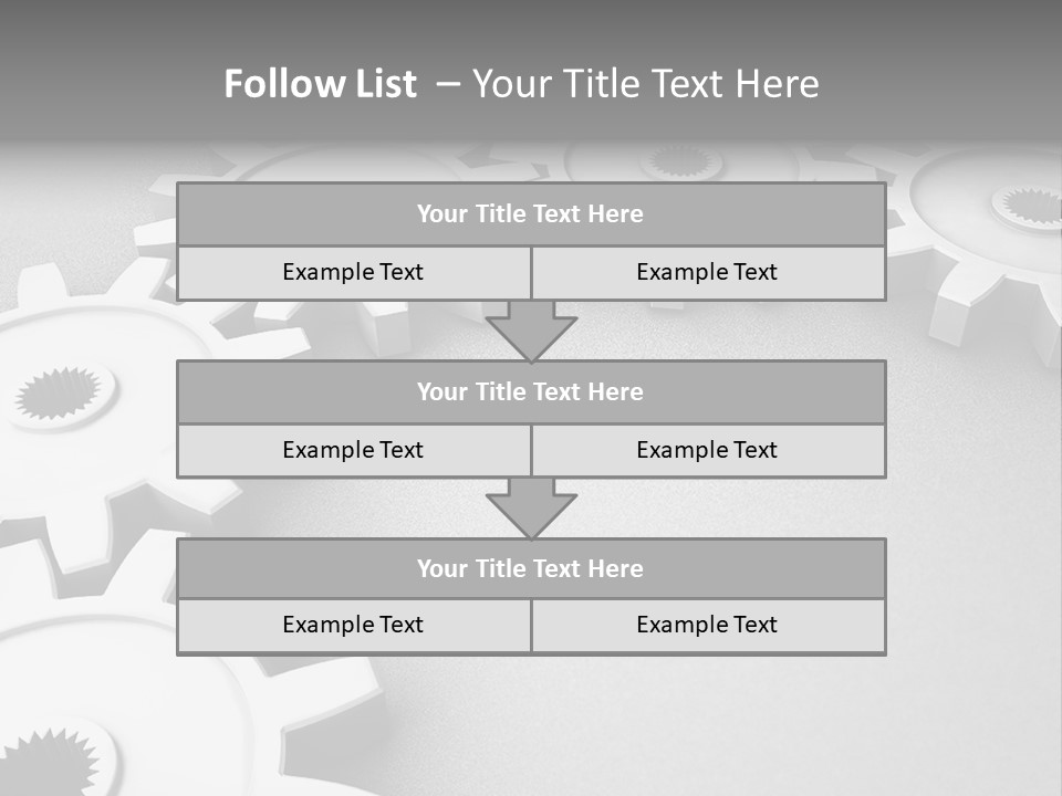 Equipment Geometric Development PowerPoint Template