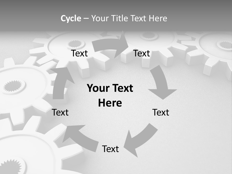 Equipment Geometric Development PowerPoint Template