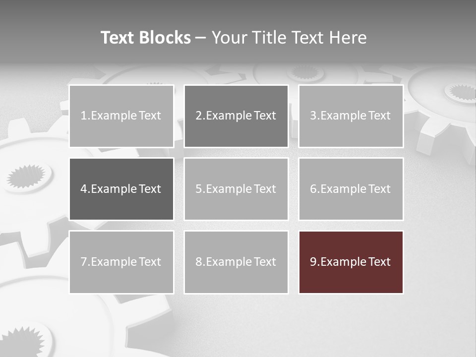 Equipment Geometric Development PowerPoint Template