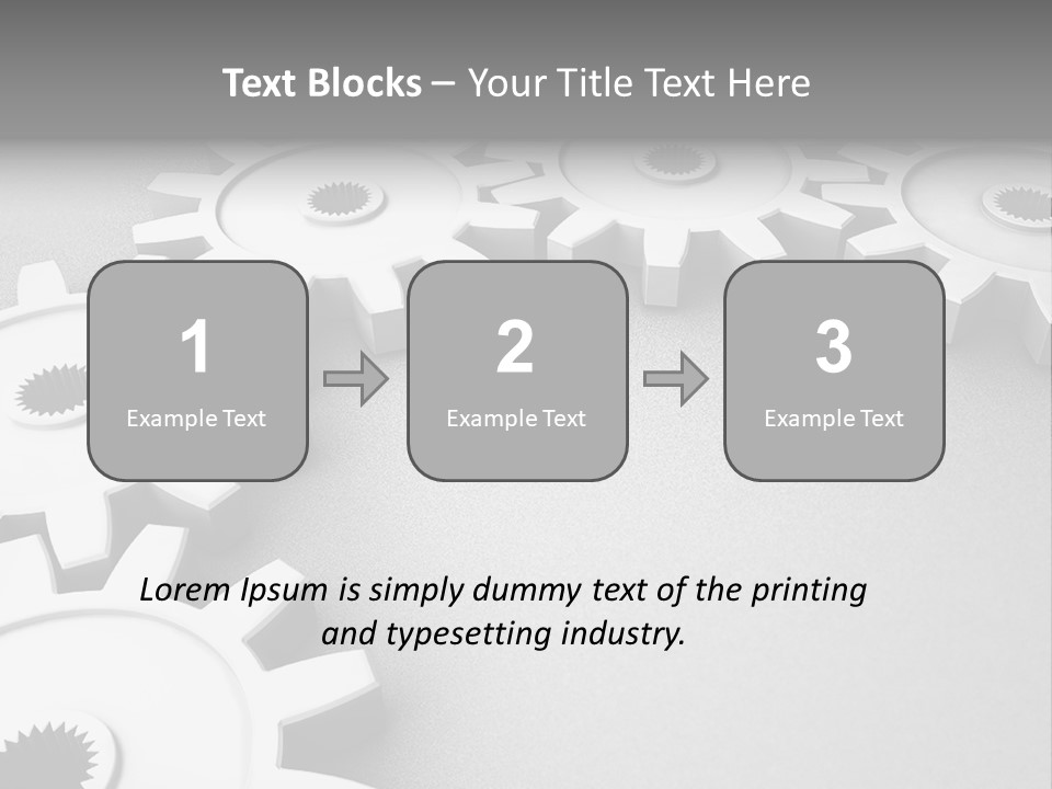 Equipment Geometric Development PowerPoint Template