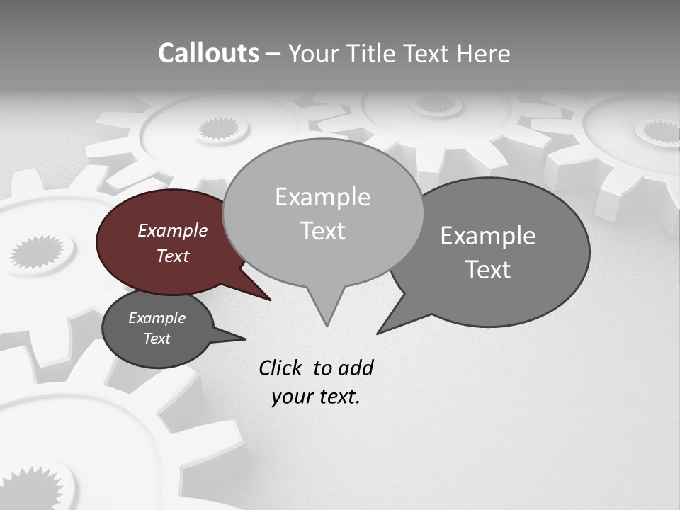 Equipment Geometric Development PowerPoint Template
