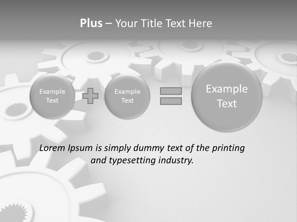 Equipment Geometric Development PowerPoint Template