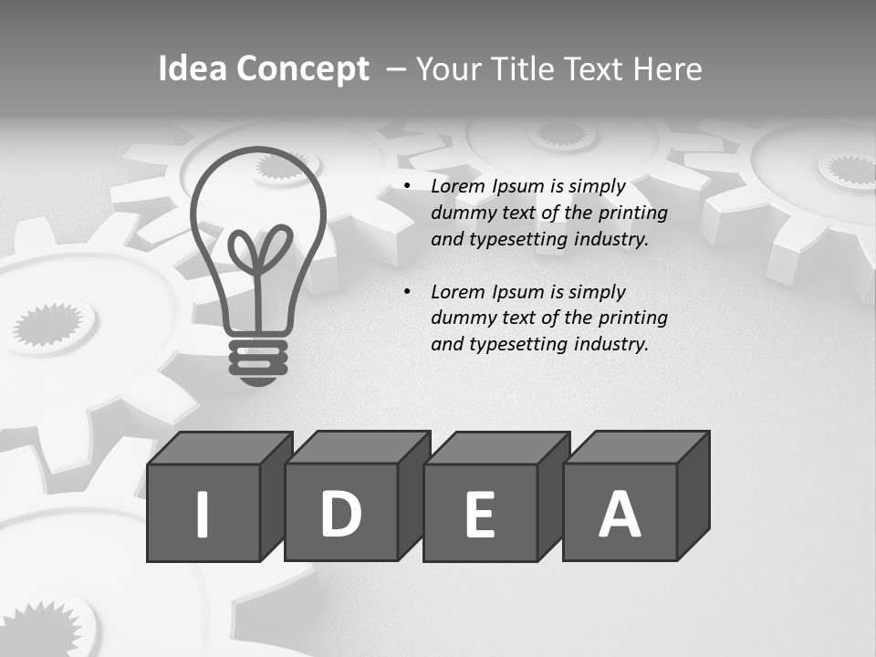 Equipment Geometric Development PowerPoint Template