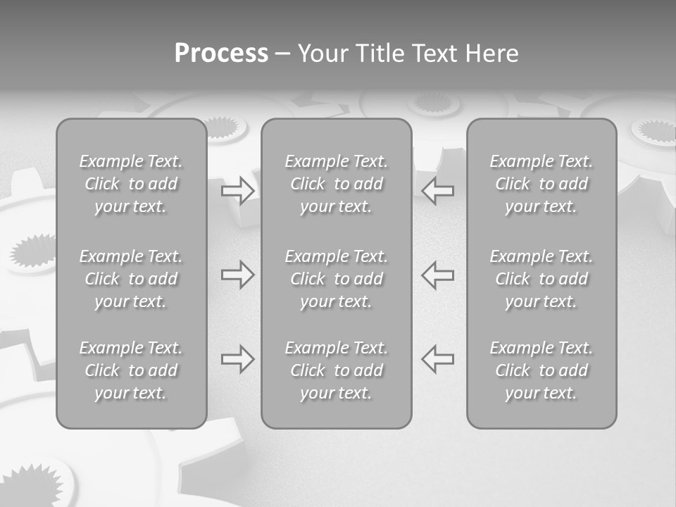 Equipment Geometric Development PowerPoint Template