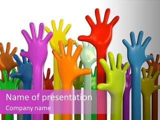 Volunteers Unity Colourful PowerPoint Template