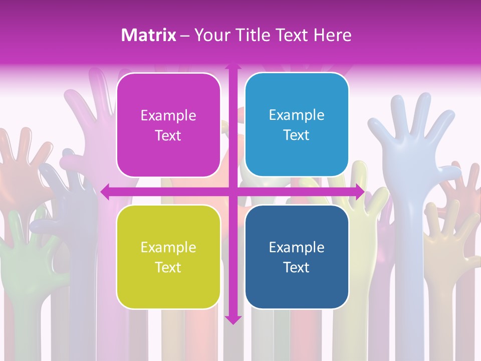 Volunteers Unity Colourful PowerPoint Template