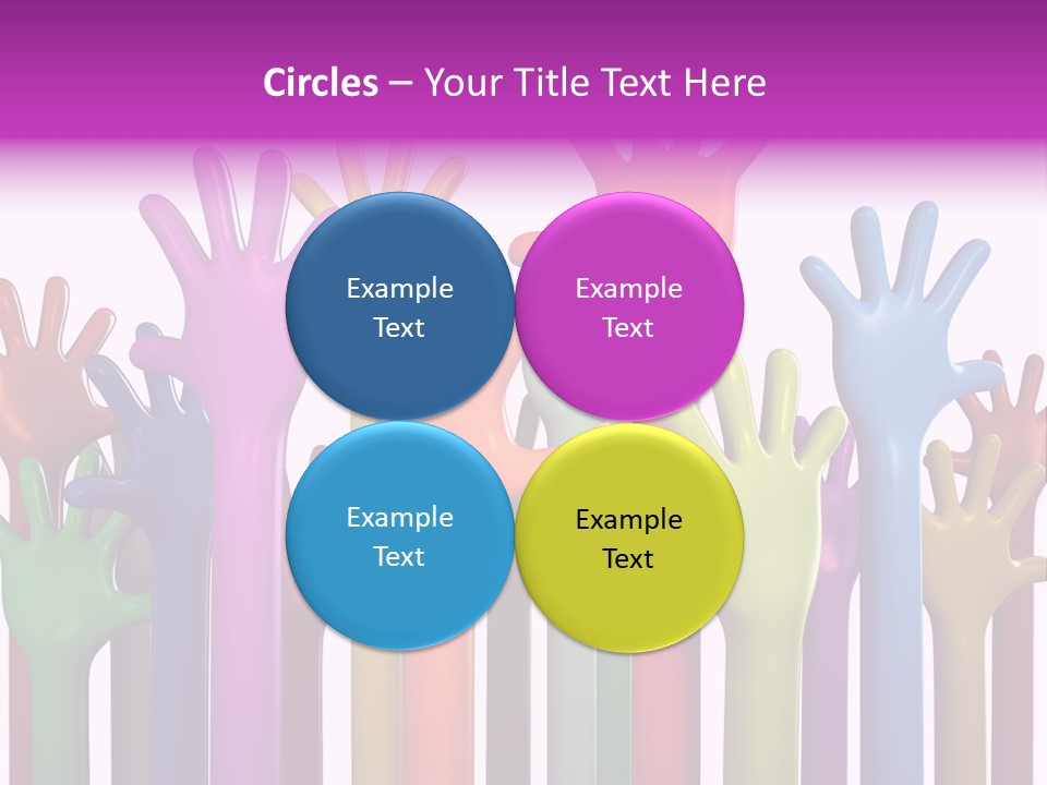 Volunteers Unity Colourful PowerPoint Template