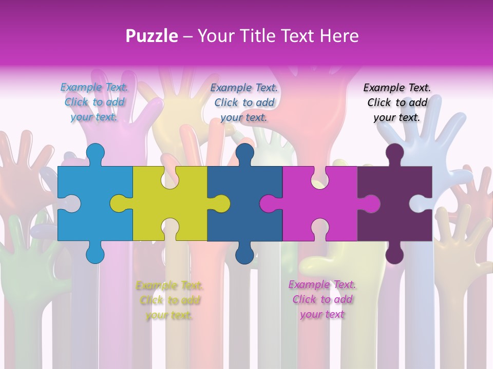 Volunteers Unity Colourful PowerPoint Template