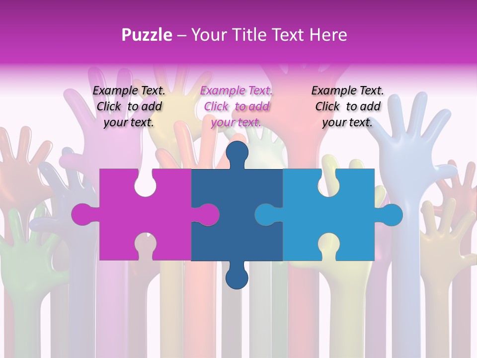 Volunteers Unity Colourful PowerPoint Template