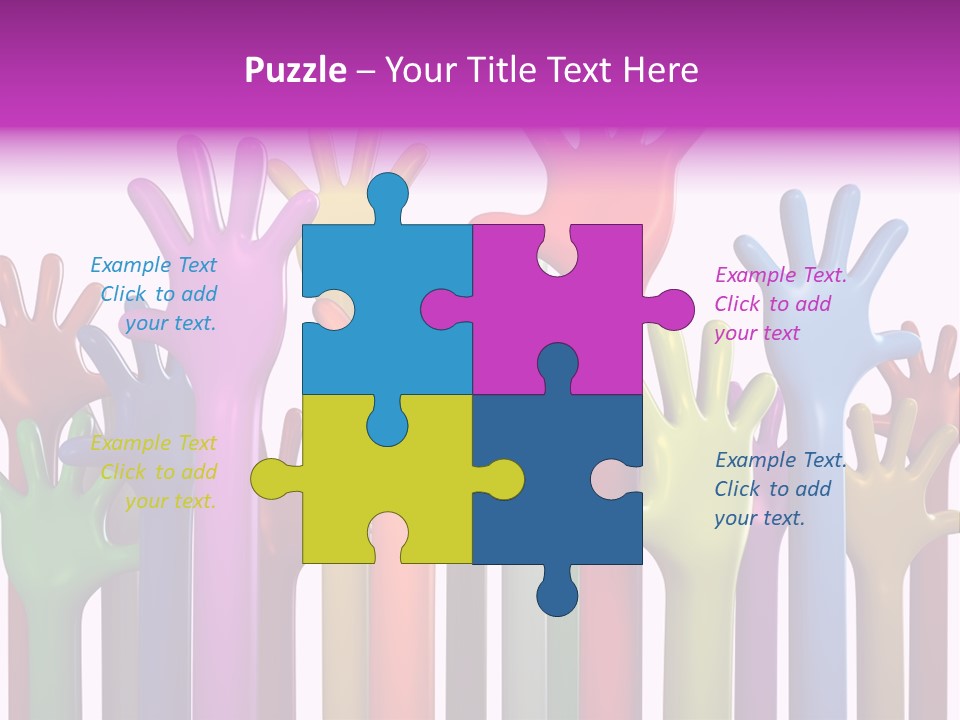 Volunteers Unity Colourful PowerPoint Template