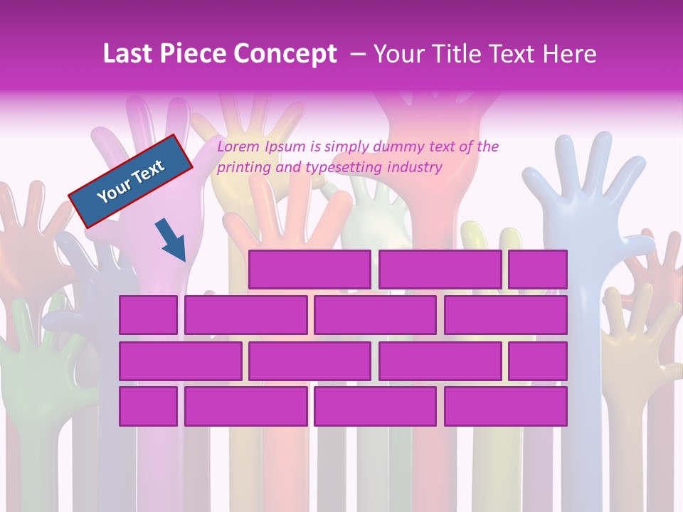 Volunteers Unity Colourful PowerPoint Template