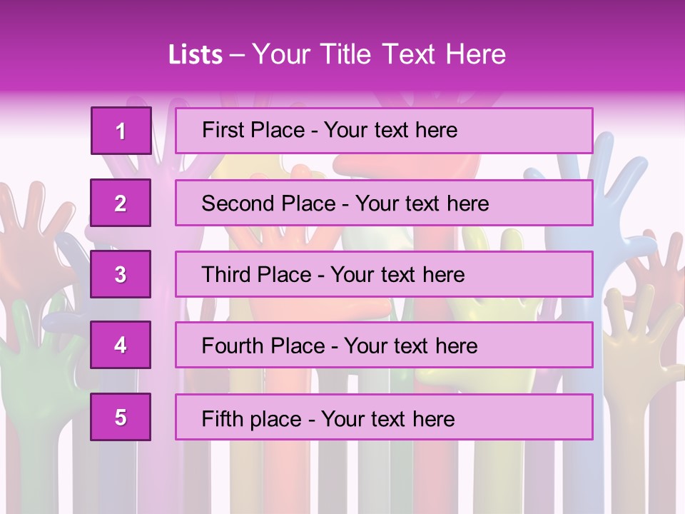 Volunteers Unity Colourful PowerPoint Template
