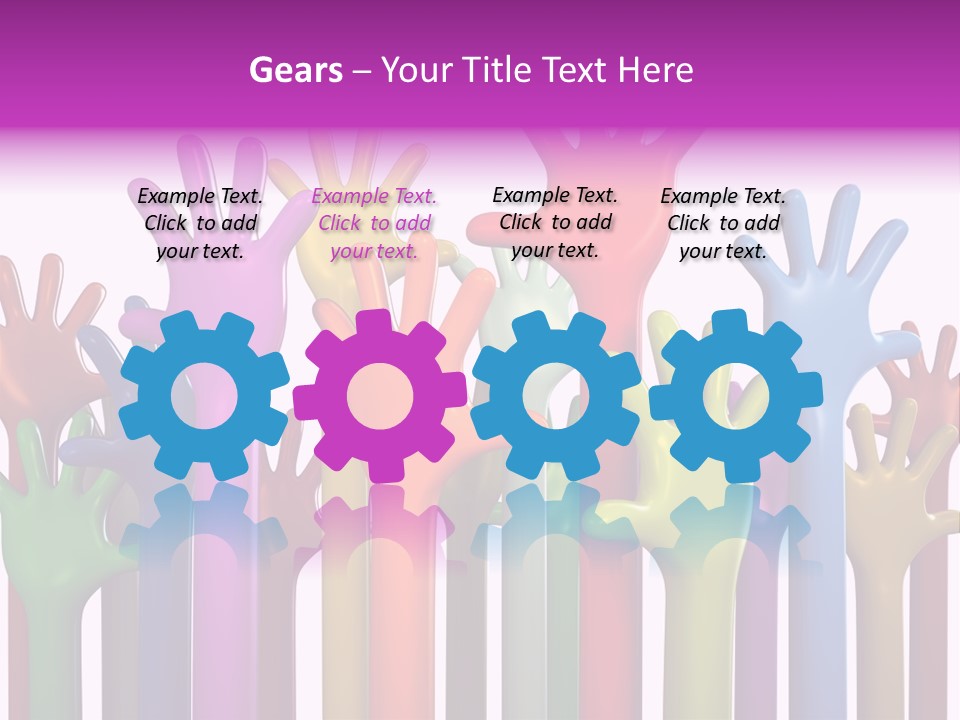 Volunteers Unity Colourful PowerPoint Template