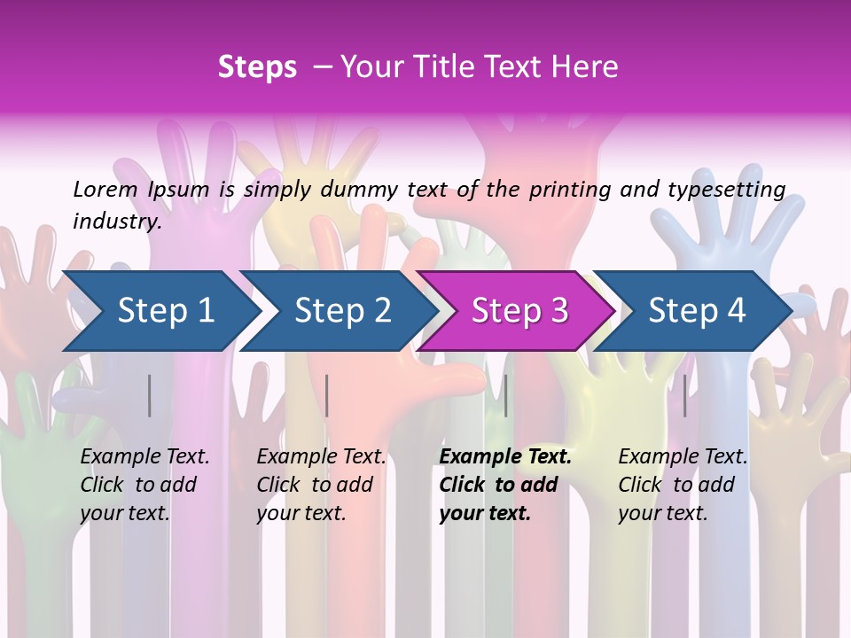 Volunteers Unity Colourful PowerPoint Template