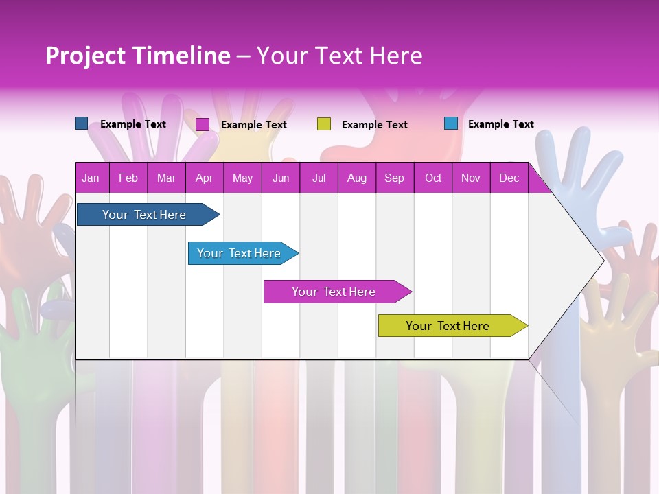 Volunteers Unity Colourful PowerPoint Template