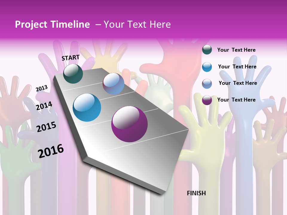 Volunteers Unity Colourful PowerPoint Template
