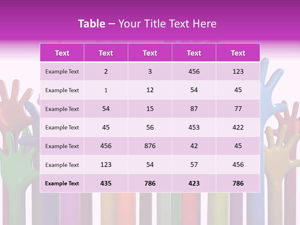 Volunteers Unity Colourful PowerPoint Template