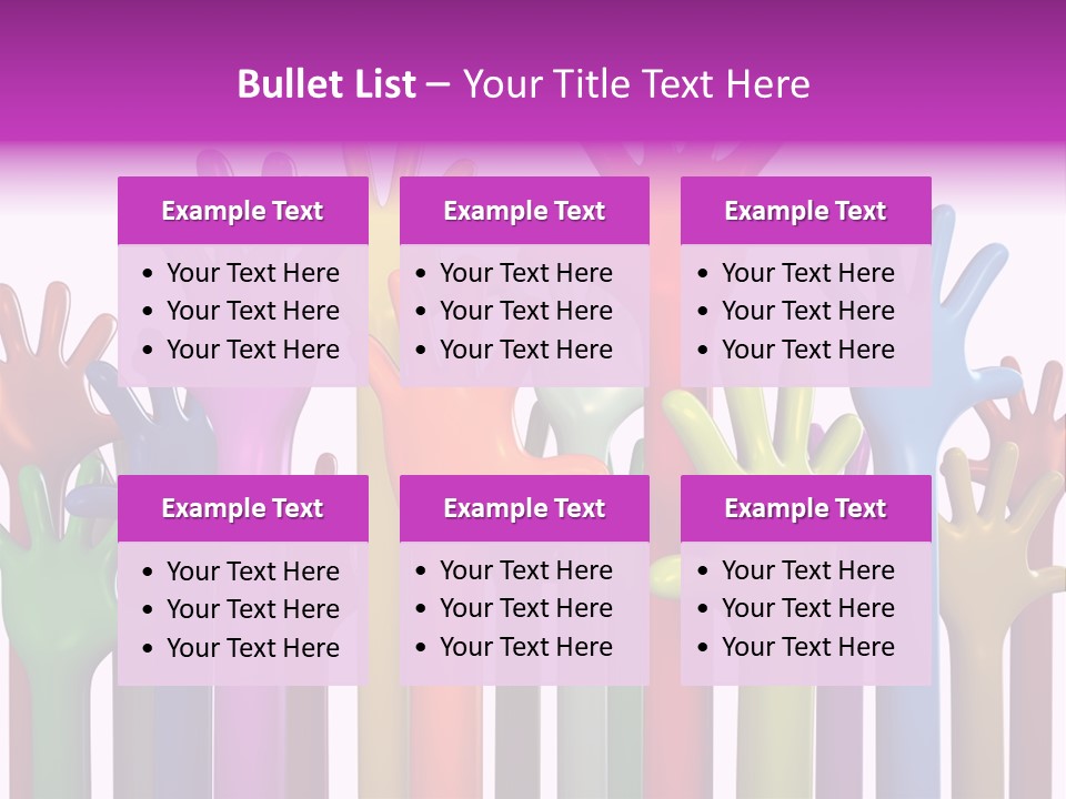 Volunteers Unity Colourful PowerPoint Template