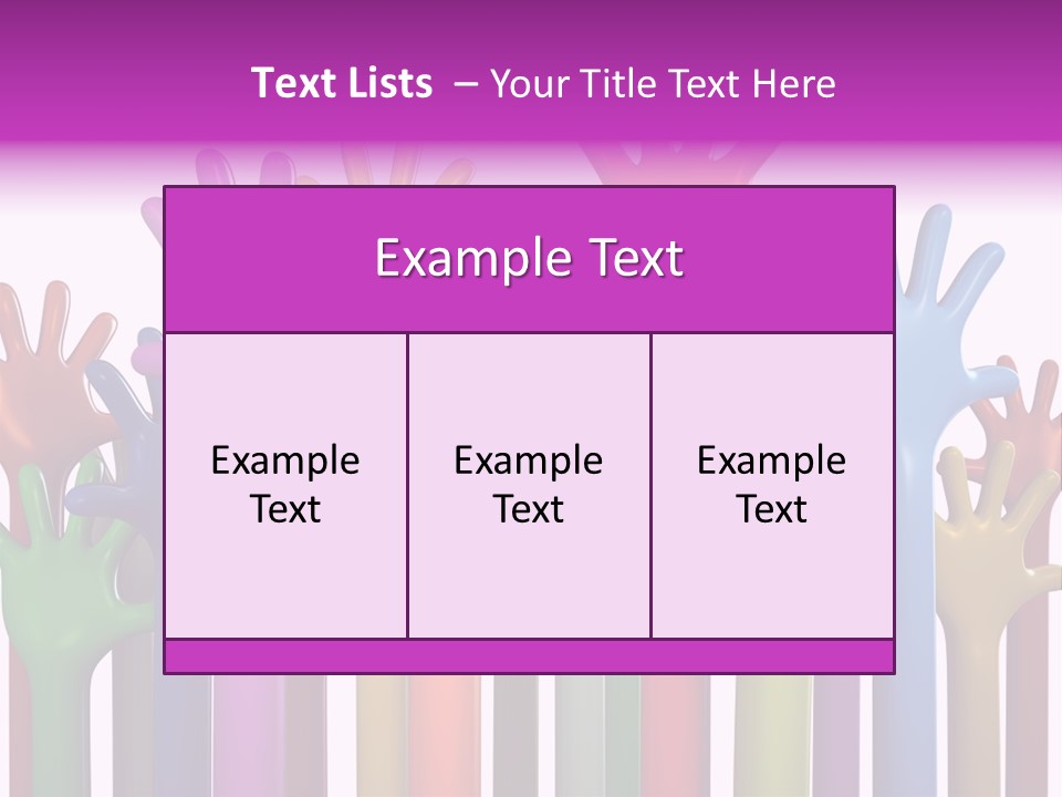Volunteers Unity Colourful PowerPoint Template