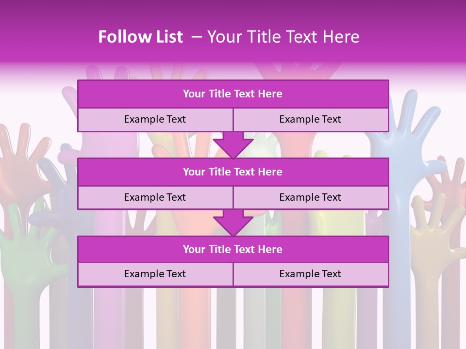 Volunteers Unity Colourful PowerPoint Template