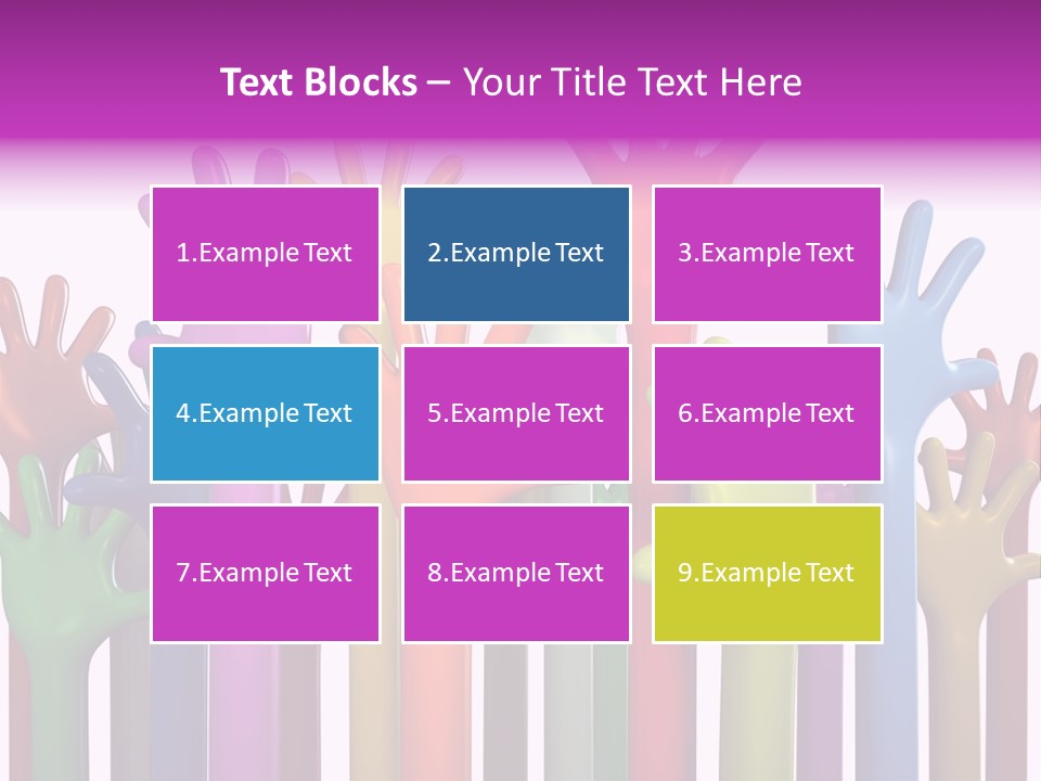 Volunteers Unity Colourful PowerPoint Template