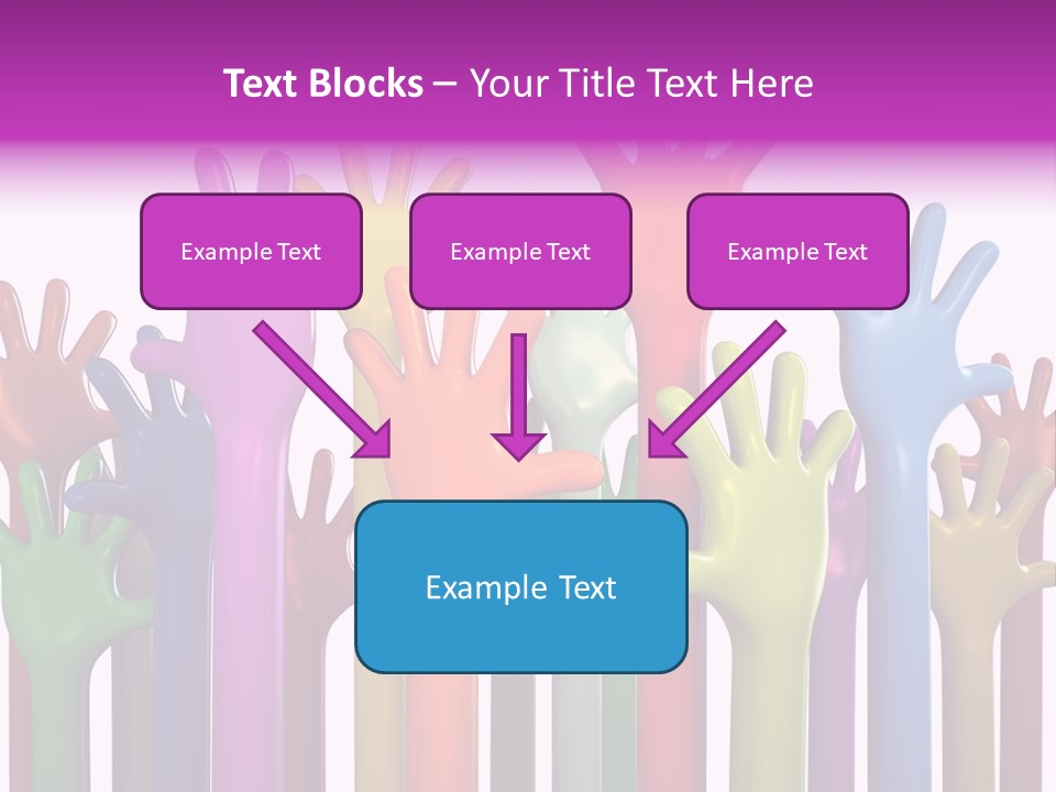 Volunteers Unity Colourful PowerPoint Template