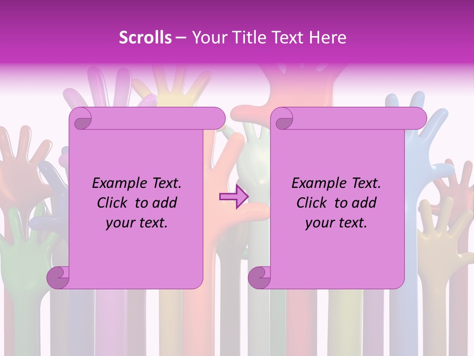 Volunteers Unity Colourful PowerPoint Template