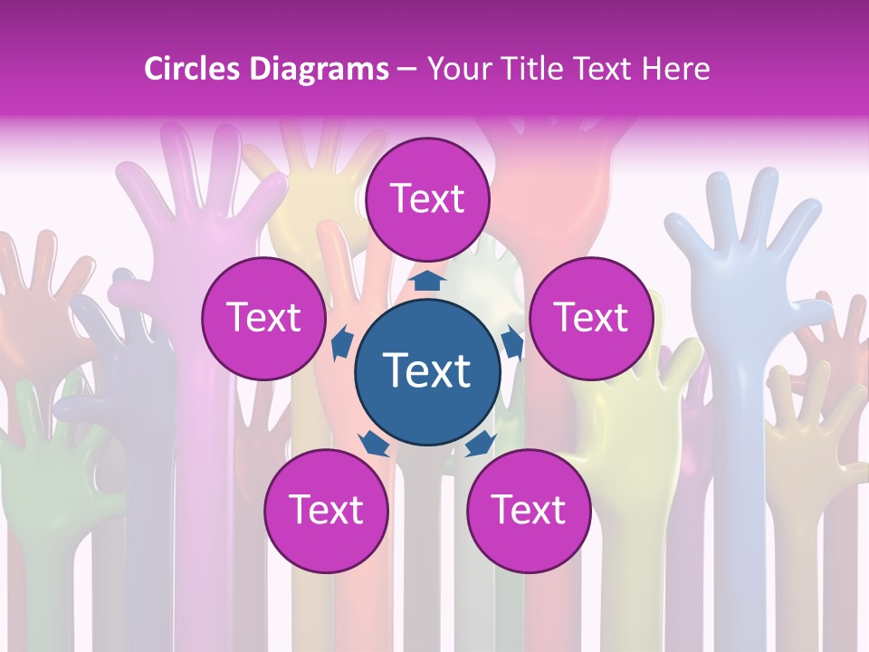 Volunteers Unity Colourful PowerPoint Template