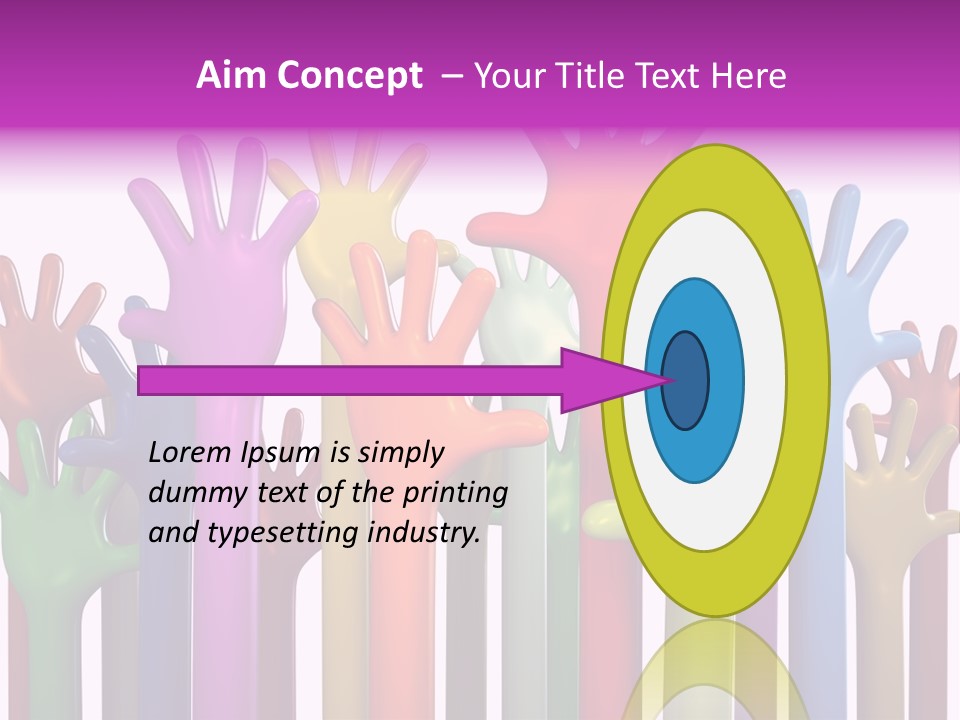 Volunteers Unity Colourful PowerPoint Template