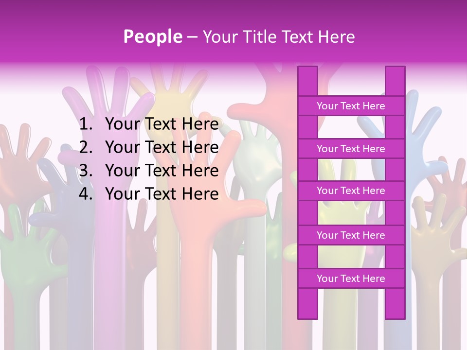 Volunteers Unity Colourful PowerPoint Template