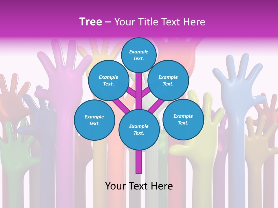 Volunteers Unity Colourful PowerPoint Template