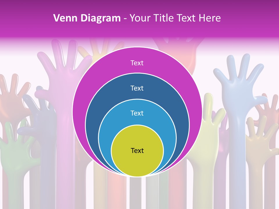 Volunteers Unity Colourful PowerPoint Template