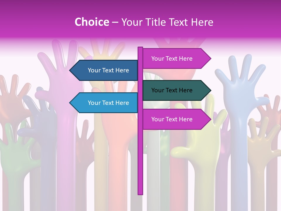 Volunteers Unity Colourful PowerPoint Template