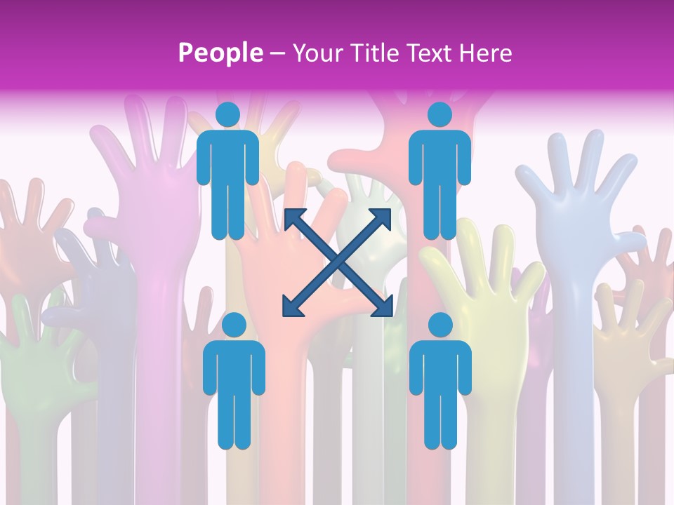 Volunteers Unity Colourful PowerPoint Template