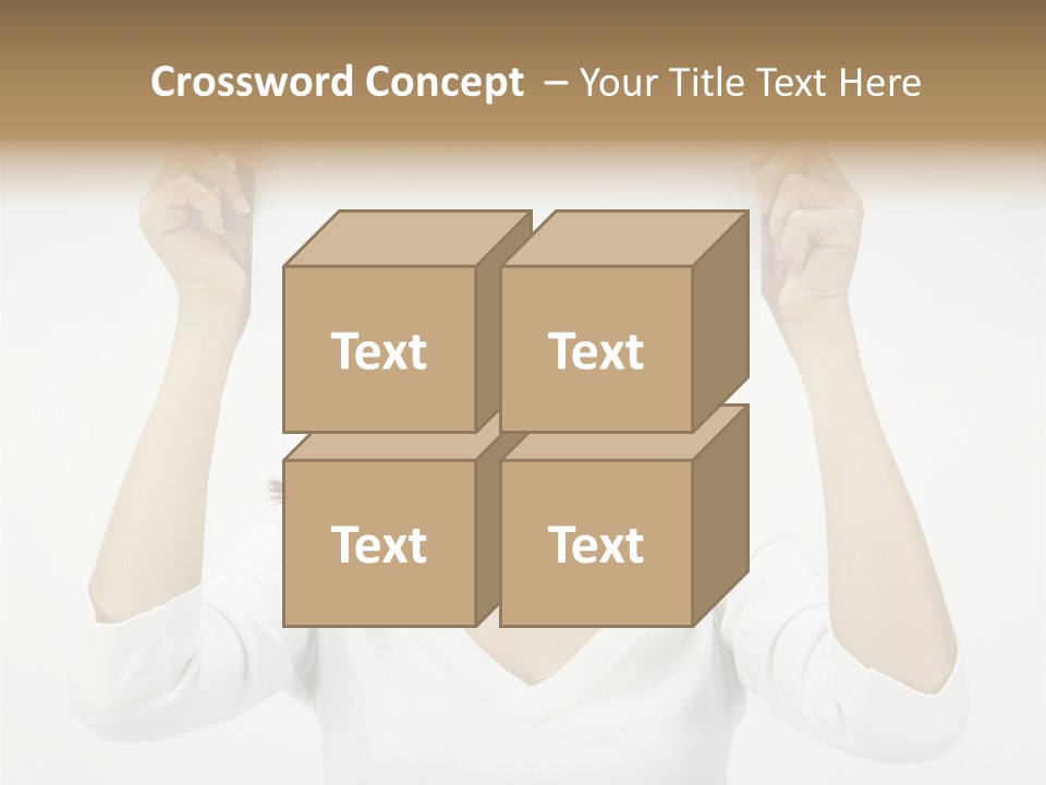 Copy Head Hands PowerPoint Template