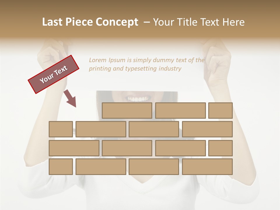 Copy Head Hands PowerPoint Template