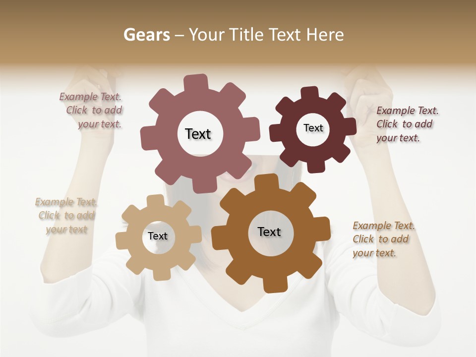 Copy Head Hands PowerPoint Template