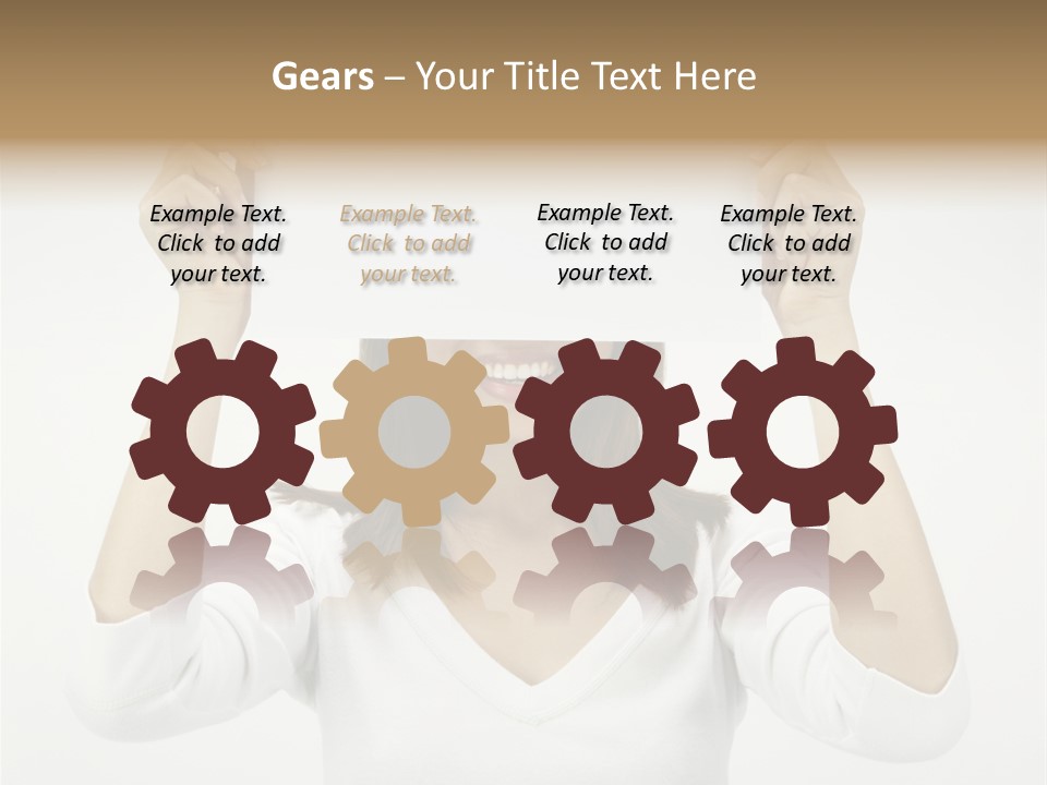 Copy Head Hands PowerPoint Template