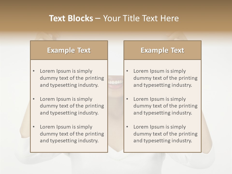 Copy Head Hands PowerPoint Template