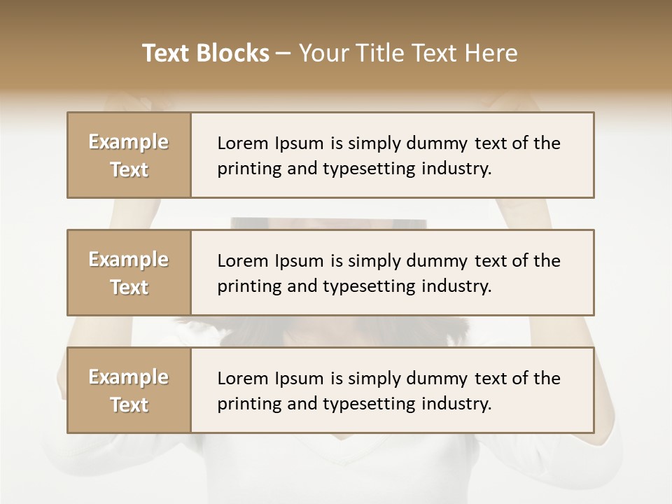 Copy Head Hands PowerPoint Template