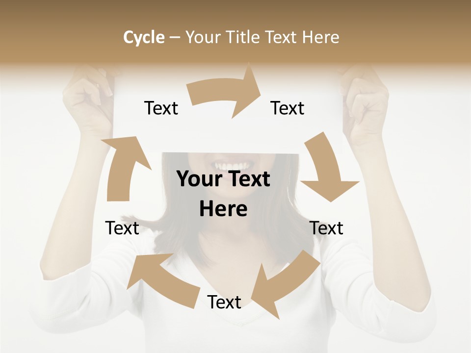 Copy Head Hands PowerPoint Template