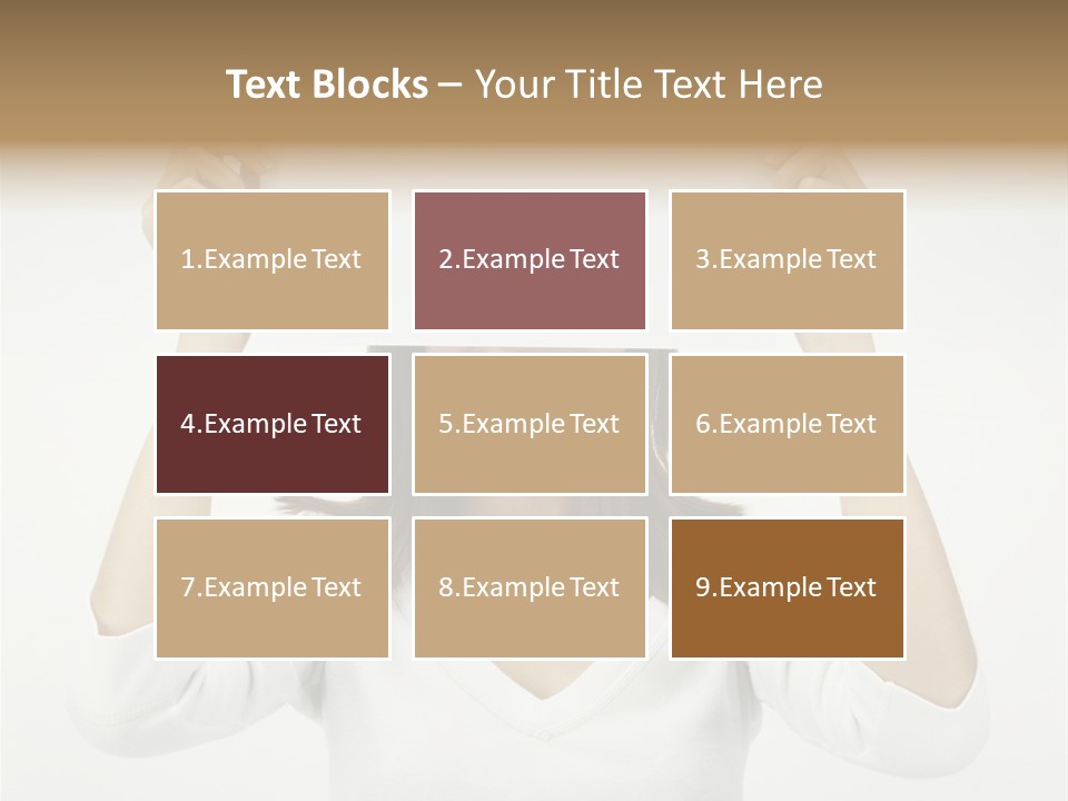 Copy Head Hands PowerPoint Template