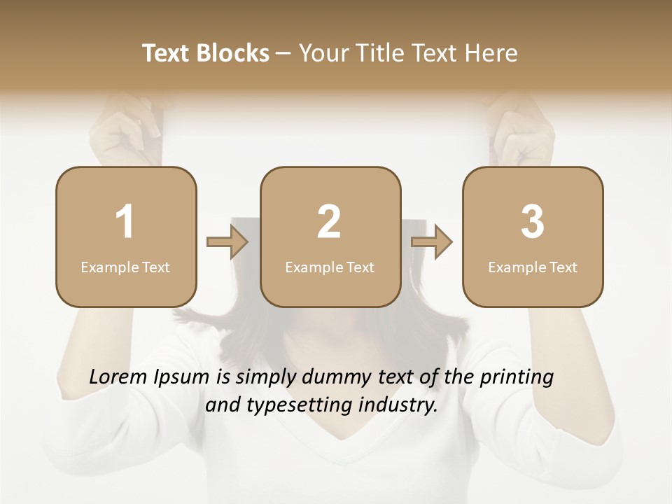 Copy Head Hands PowerPoint Template