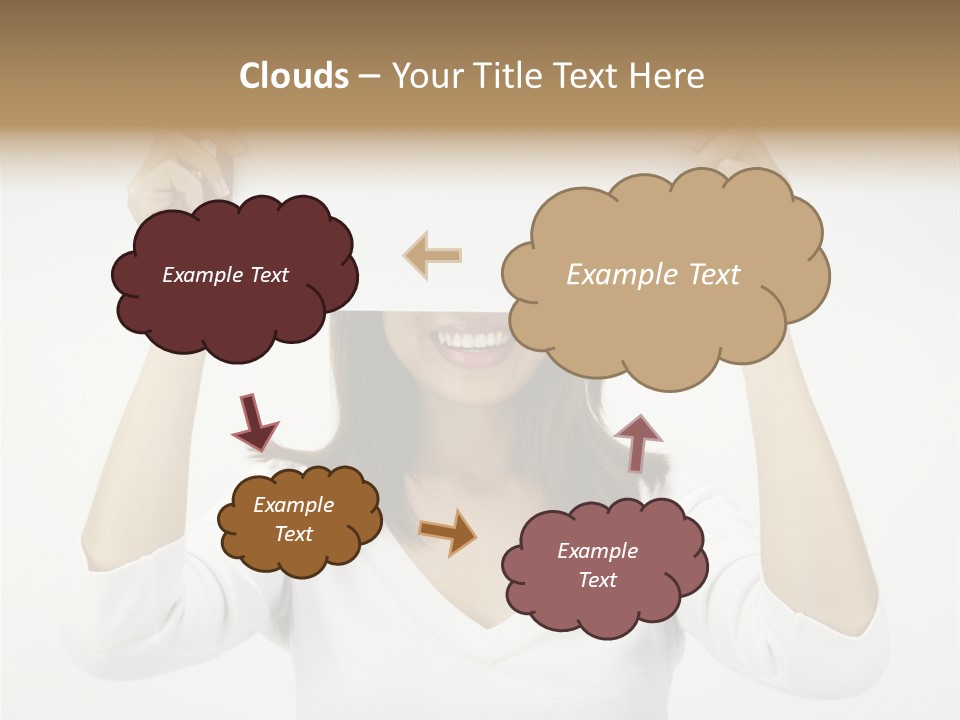 Copy Head Hands PowerPoint Template