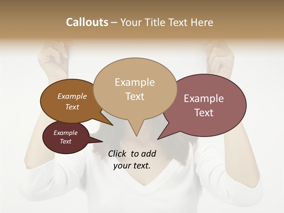 Copy Head Hands PowerPoint Template