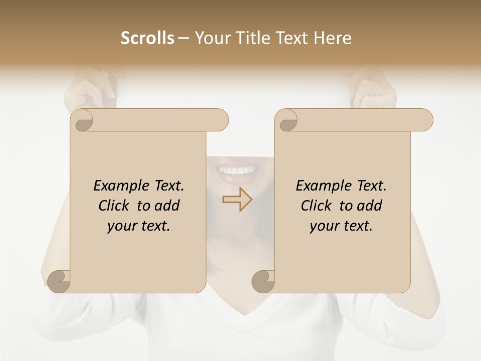 Copy Head Hands PowerPoint Template