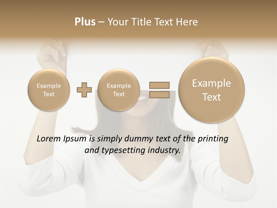 Copy Head Hands PowerPoint Template