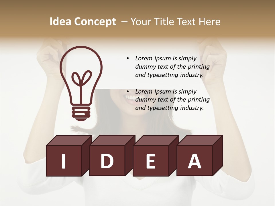 Copy Head Hands PowerPoint Template